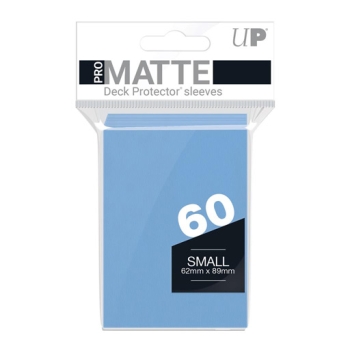 Ultra-Pro-60-Small-Matte-Deck-Protector-Sleeves-Light-Blue